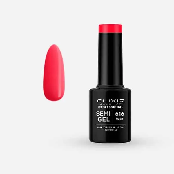 Élixir Semi Gel 616 vernis semi-permanent rouge 5 ml