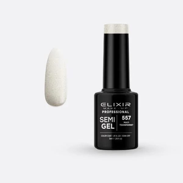 Élixir Semi Gel vernis semi-permanent 5ml 557 Multi Transparent transparent