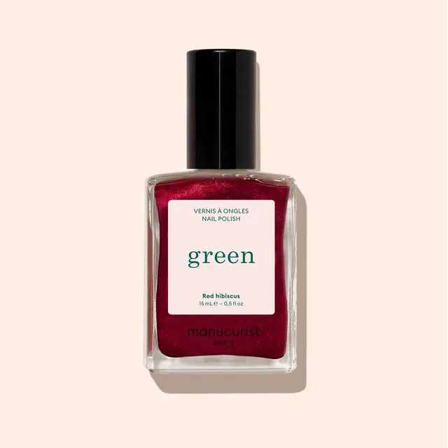 Manucurist Green Red Hibiscus vernis rouge irisé