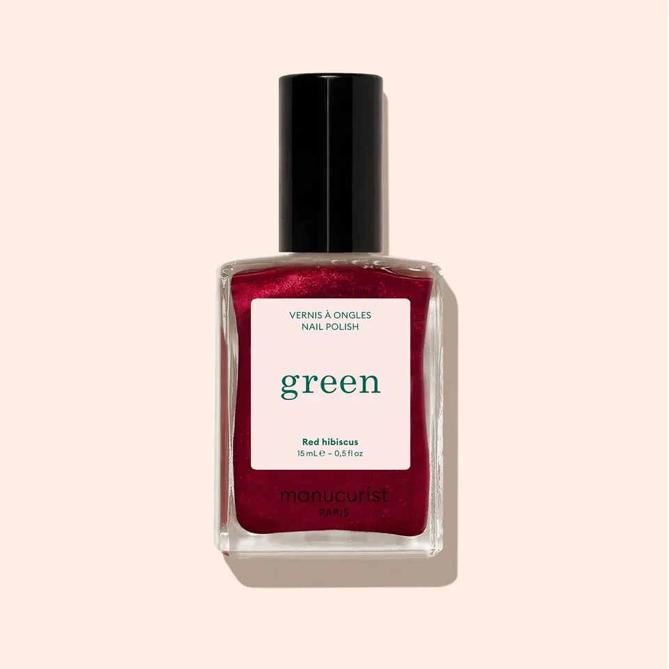 Manucurist Green Red Hibiscus vernis rouge irisé