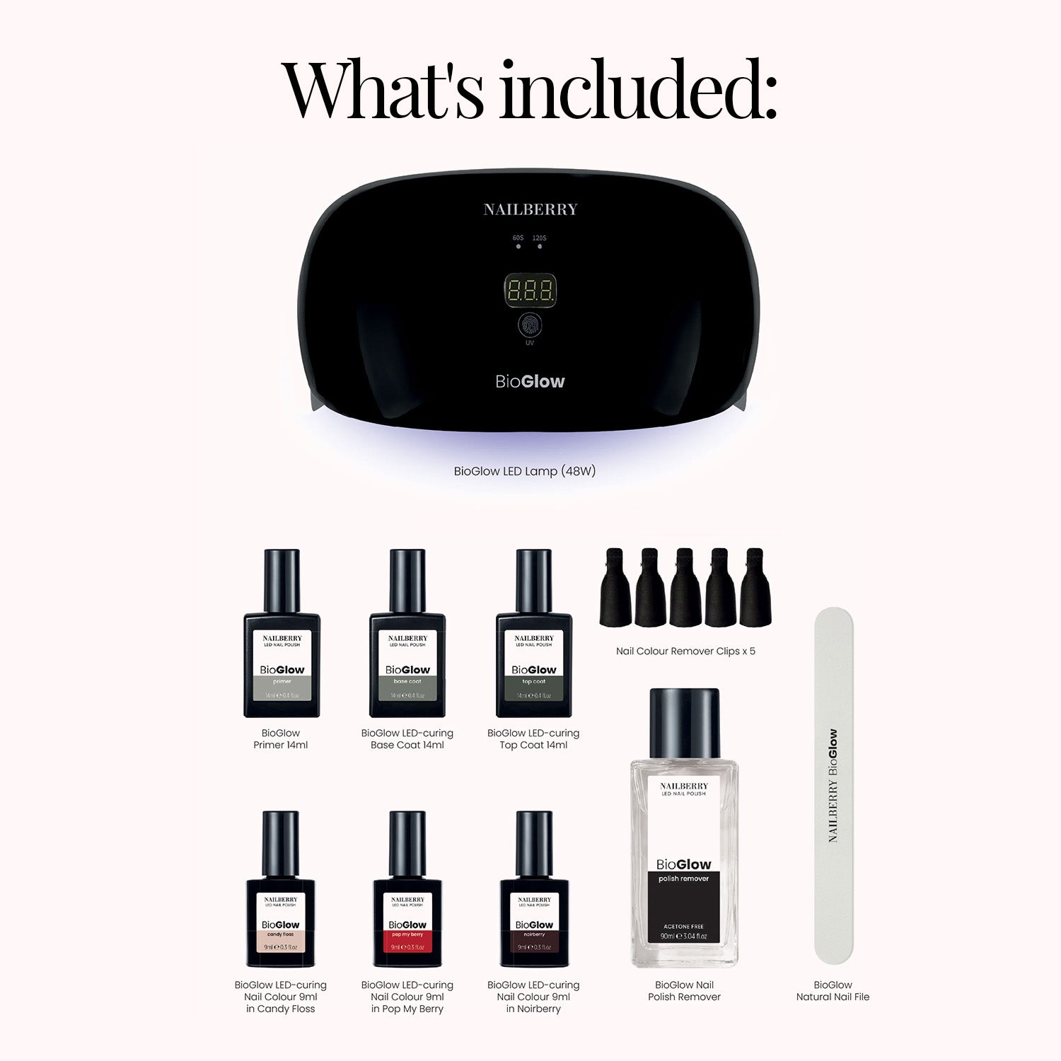 Nailberry BioGlow Starter Set coffret manucure gloss longue tenue