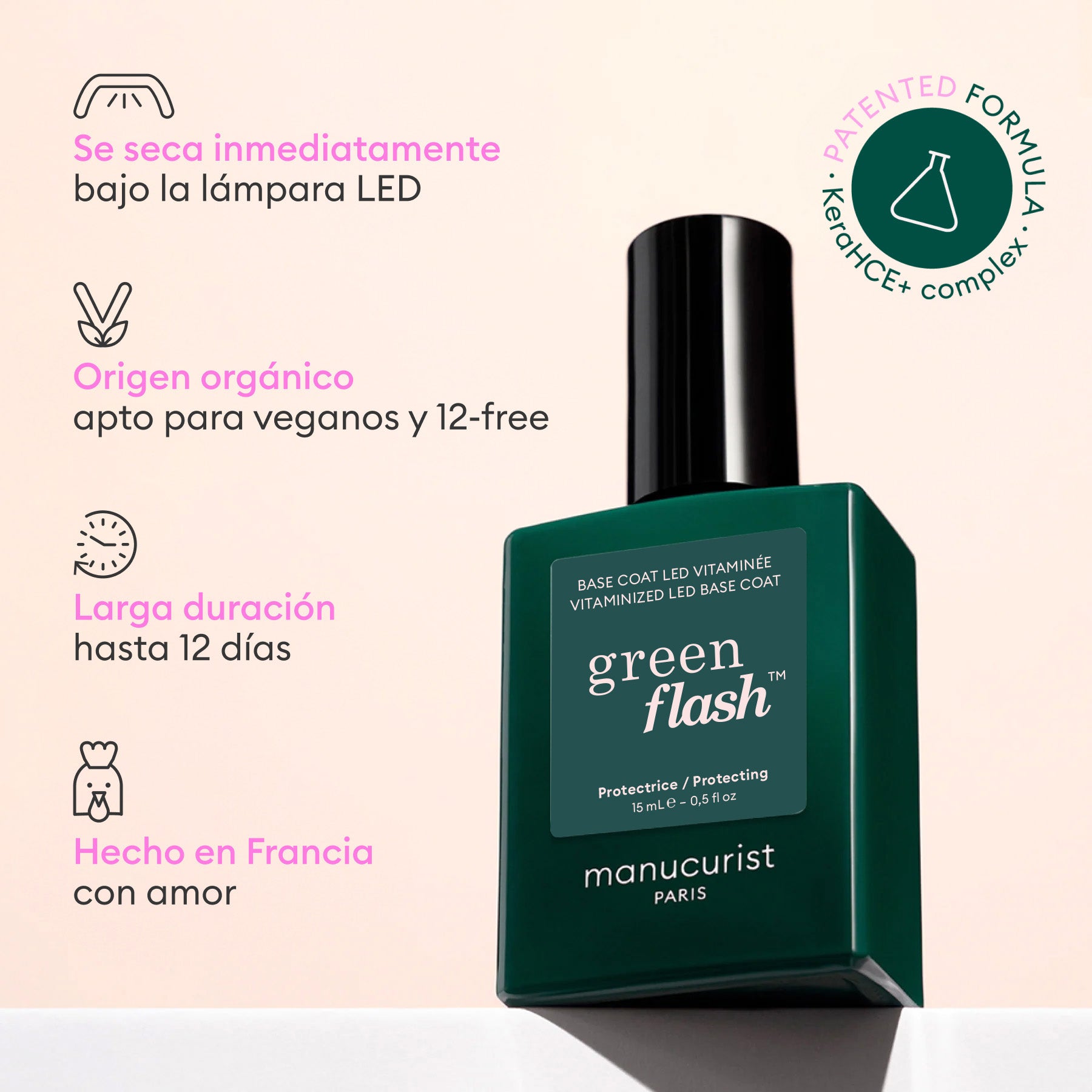 Manucurist Green Flash Base Vitaminée base fortifiante