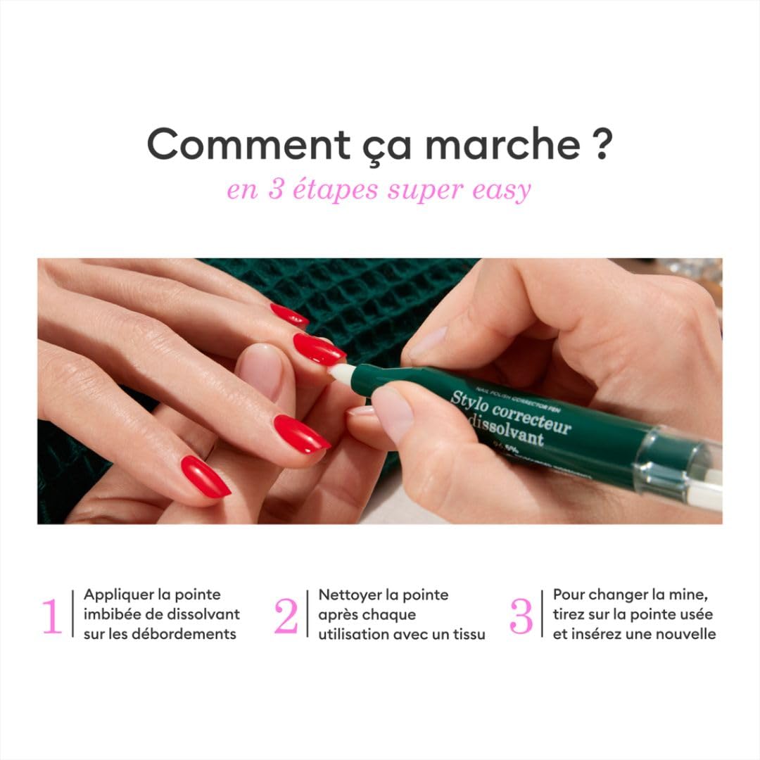 Manucurist Stylo Dissolvant correcteur sans acetone 3 mines