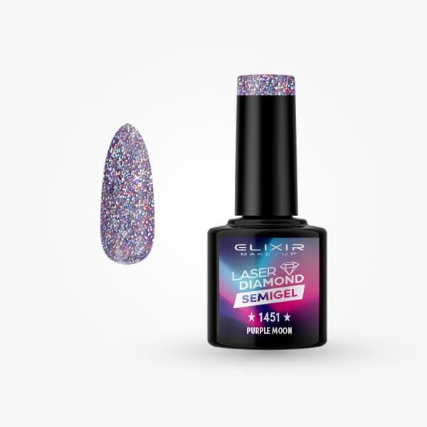 Élixir Semi Gel #1451 vernis semi-permanent 8ml violet lune