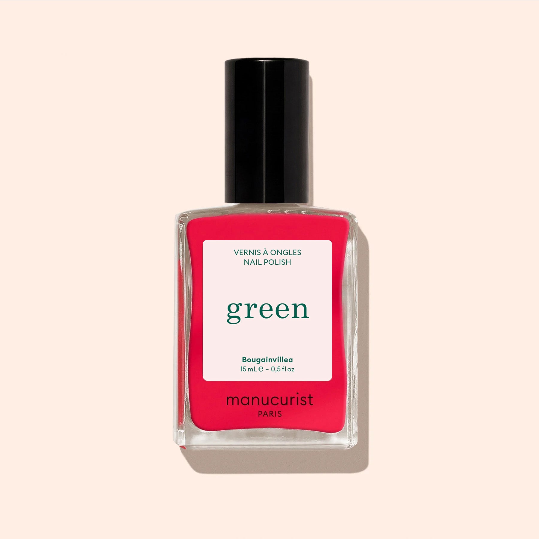 Manucurist Green Bougainvillea vernis rose rouge opaque