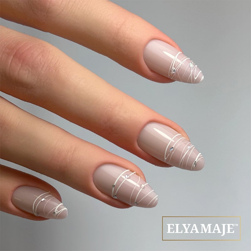 ElyaMaje Spider Gel 02 gel nail art blanc pur