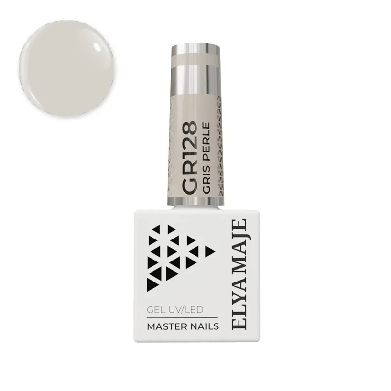 Elyamaje N°128 Gris perle vernis semi-permanent couvrant