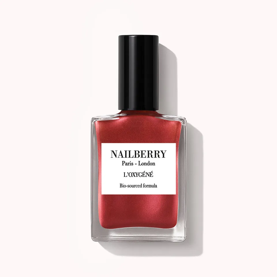 NAILBERRY L'oxygéné To The Moon & Back vernis 15ml rouge métallisé