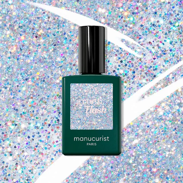 Manucurist Green Flash Mermaid vernis pailleté holographique