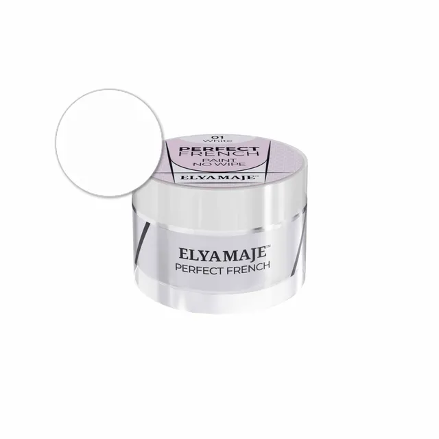 Elyamaje Perfect French 01 gel nail art blanc 5g traits fins