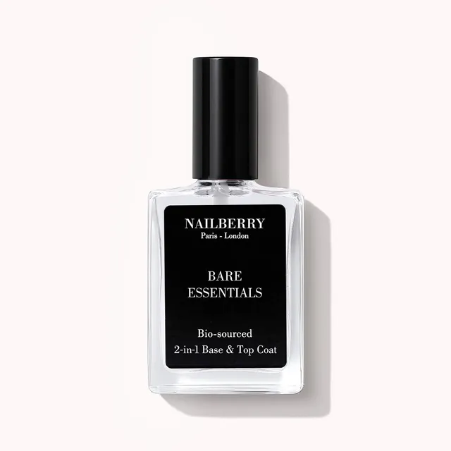 Nailberry Bare Essentials base top coat 15ml 2-en-1 brillant