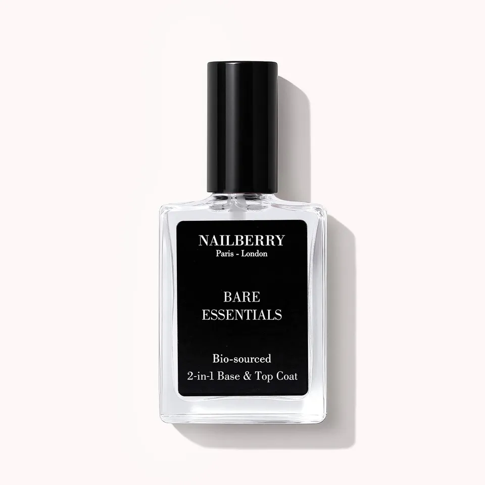 Nailberry Bare Essentials base top coat 15ml 2-en-1 brillant