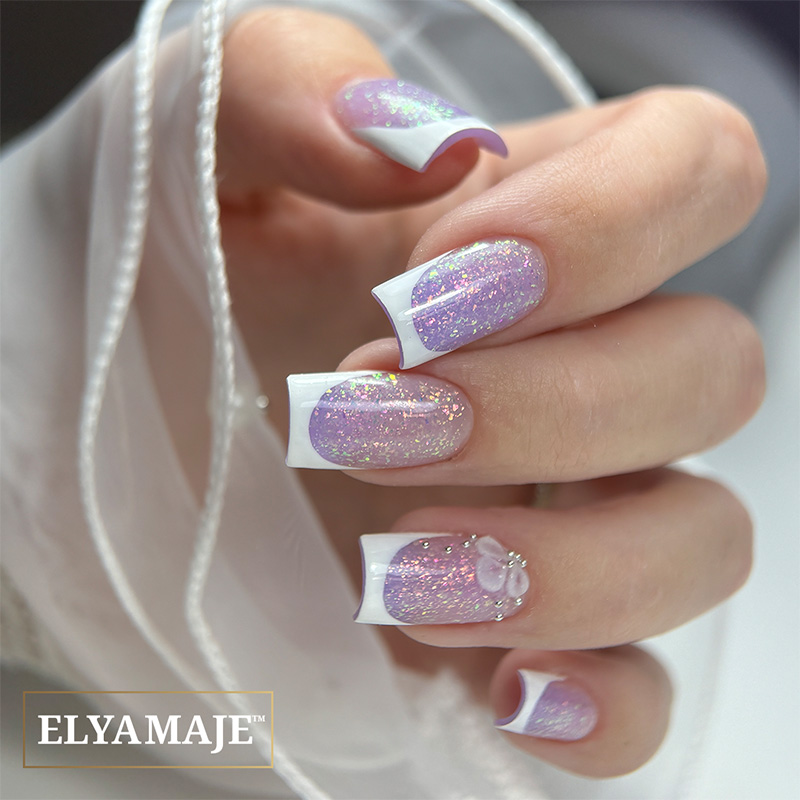 Elyamaje Flake Creamy Gel n°01 lilas gel UV LED
