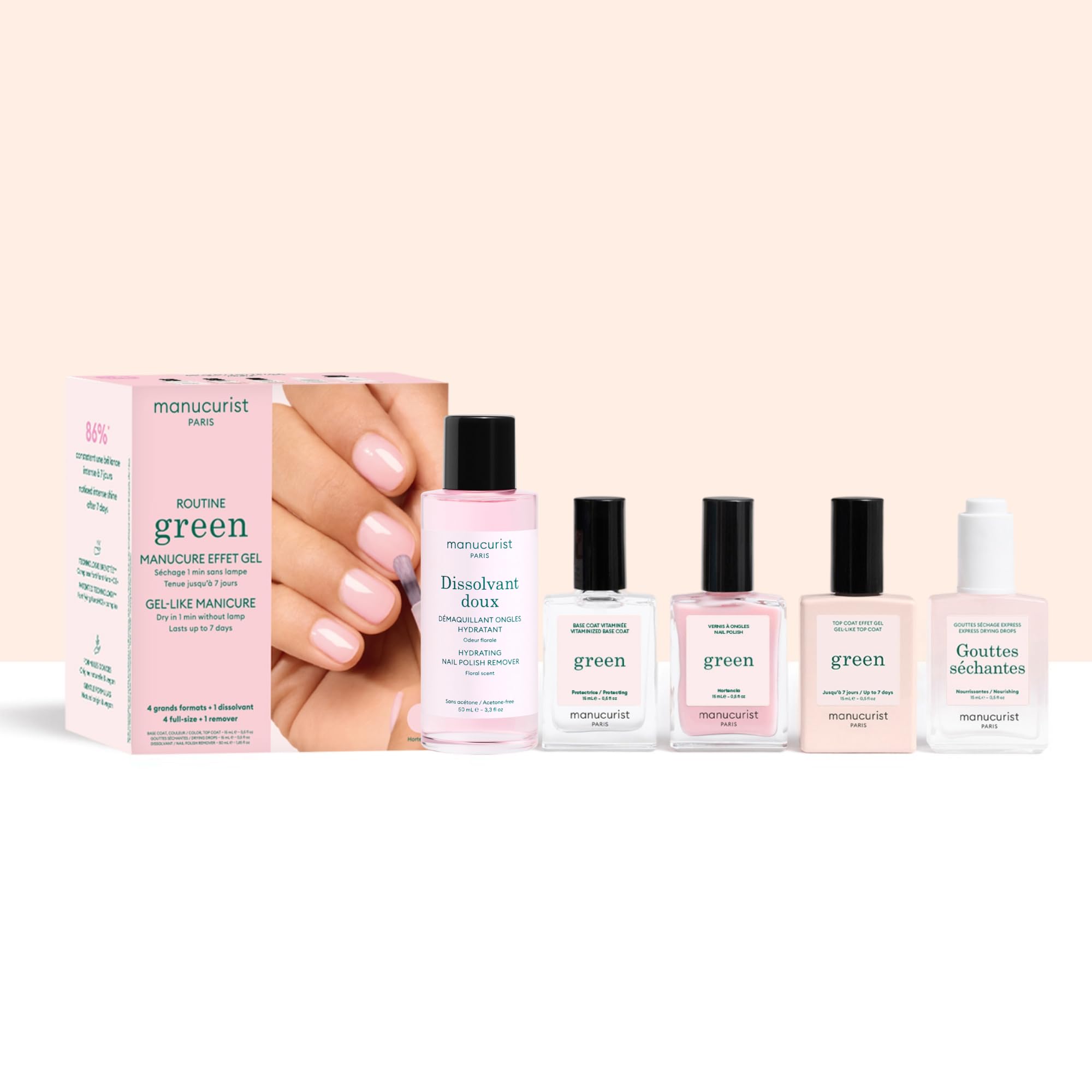 Manucurist Green Hortencia kit vernis 5 essentiels