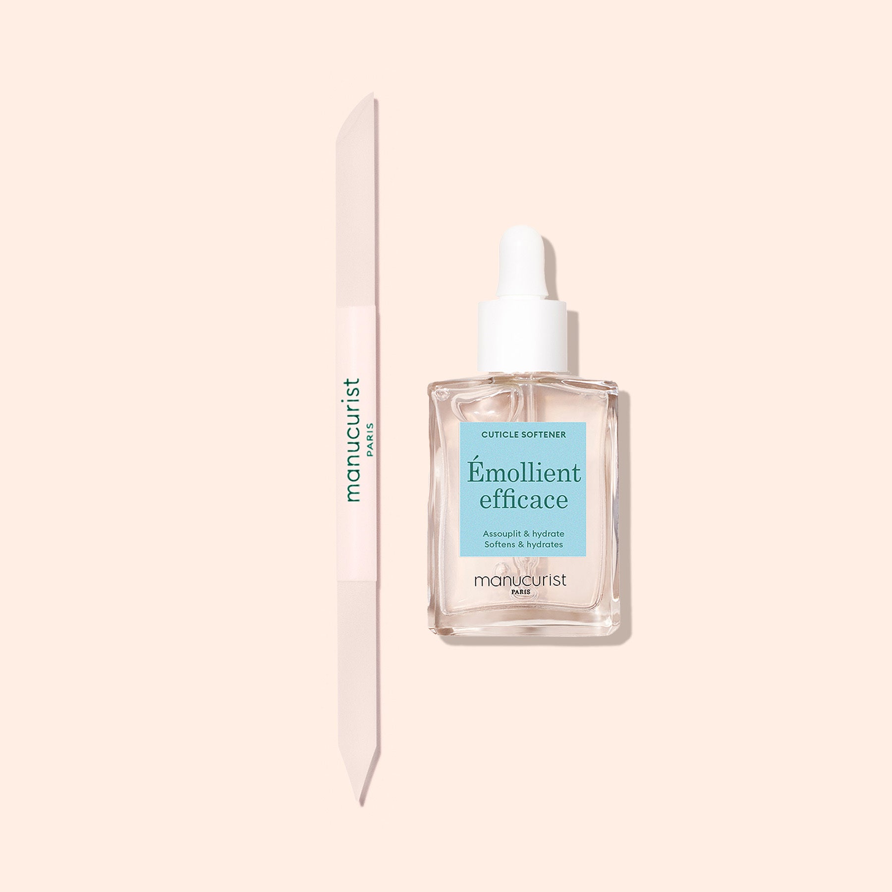 Manucurist Pousse-cuticules en verre outil manucure doux