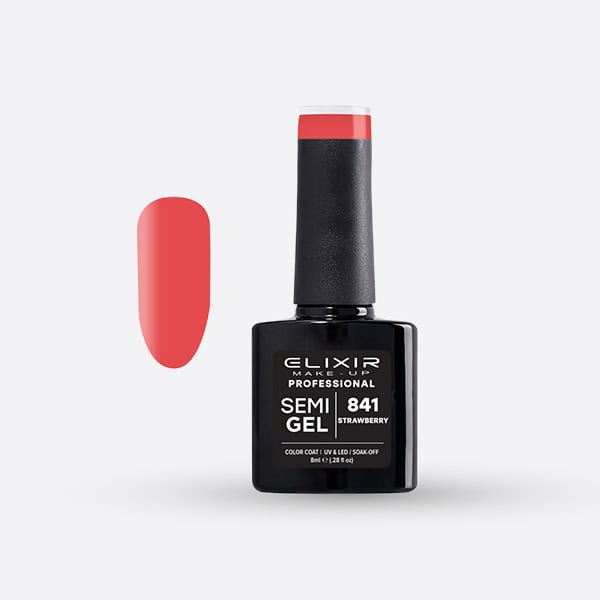 Élixir Semi Gel vernis semi-permanent #841 Strawberry 8ml UV/LED