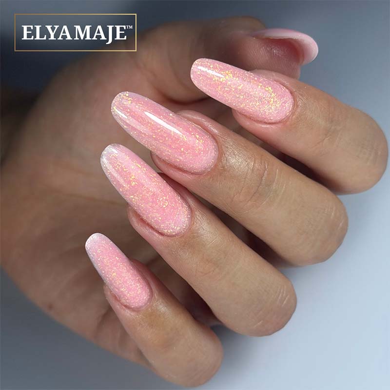 Elyamaje Flake Creamy Gel N°06 Salmon Pink gel construction