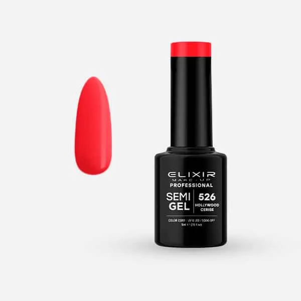 Élixir Semi Gel 526 vernis 5ml hollywood cerise