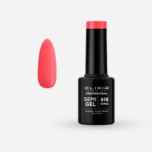 Élixir Semi Gel vernis semi-permanent 5ml #615 Coral corail