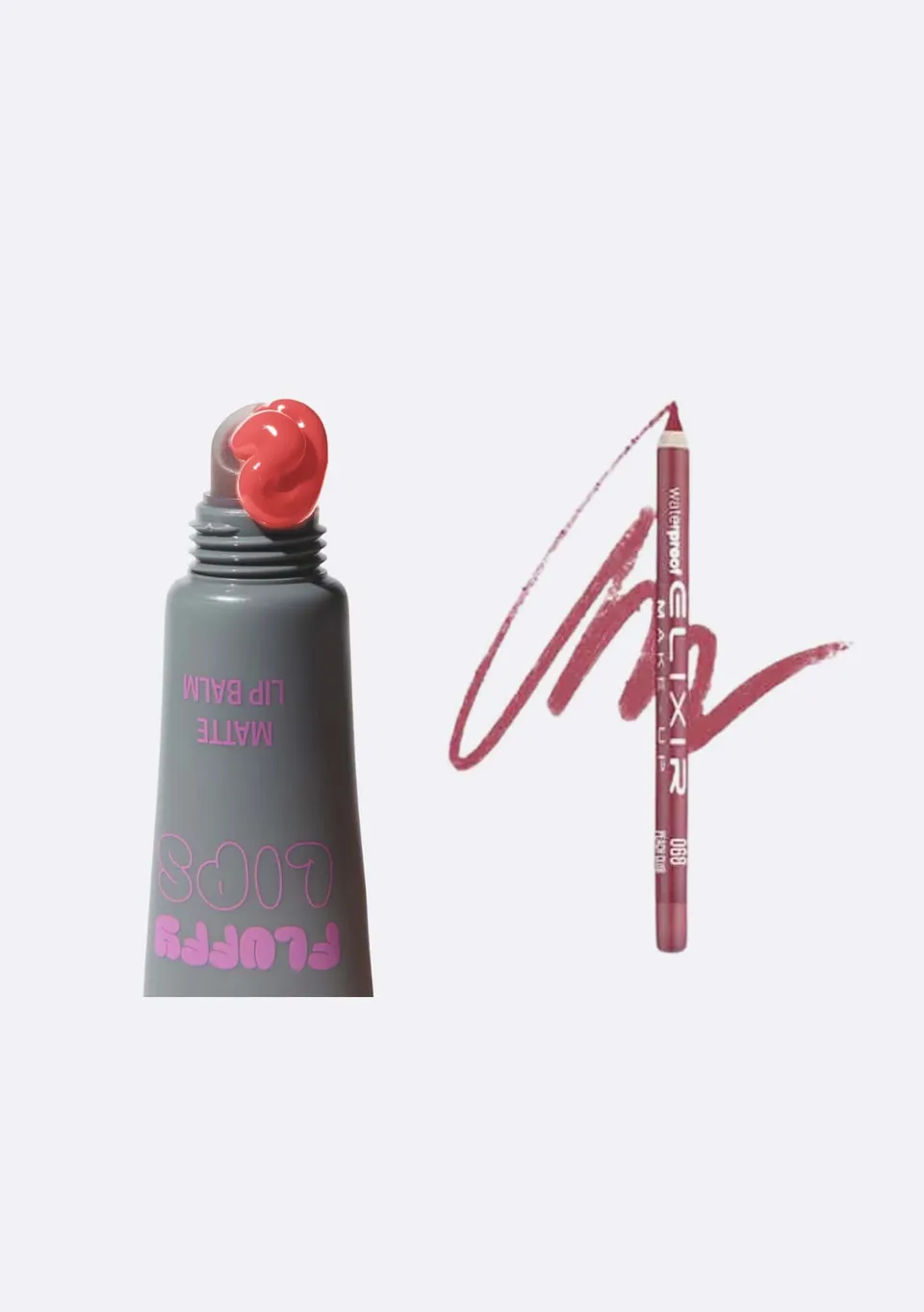 Élixir Fluffy Lips combo baume à lèvres mat Pink Bubbly hydratant