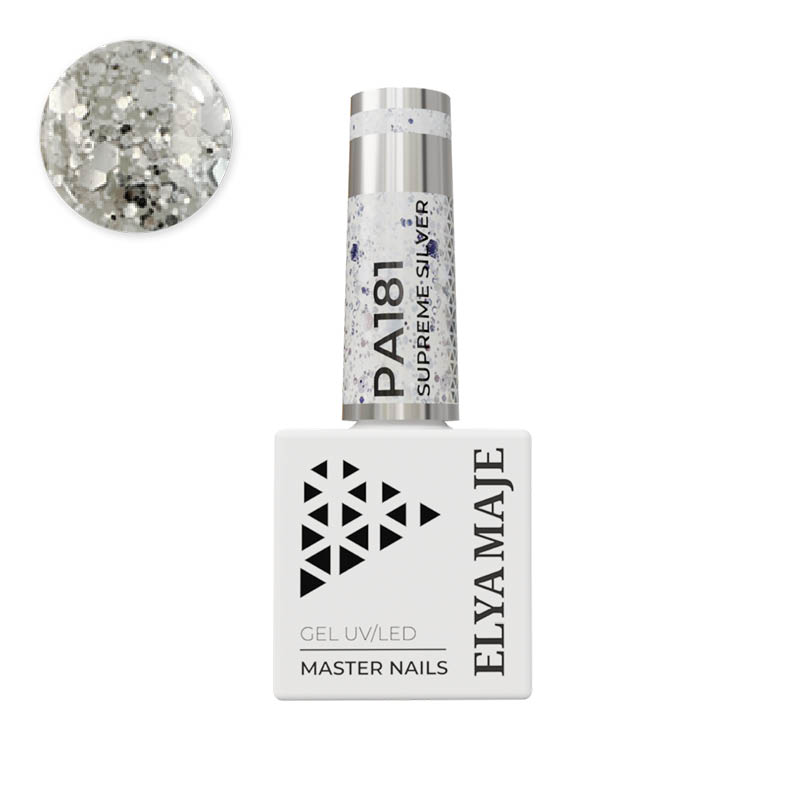 ElyaMaje Supreme Silver 181 vernis semi-permanent argent