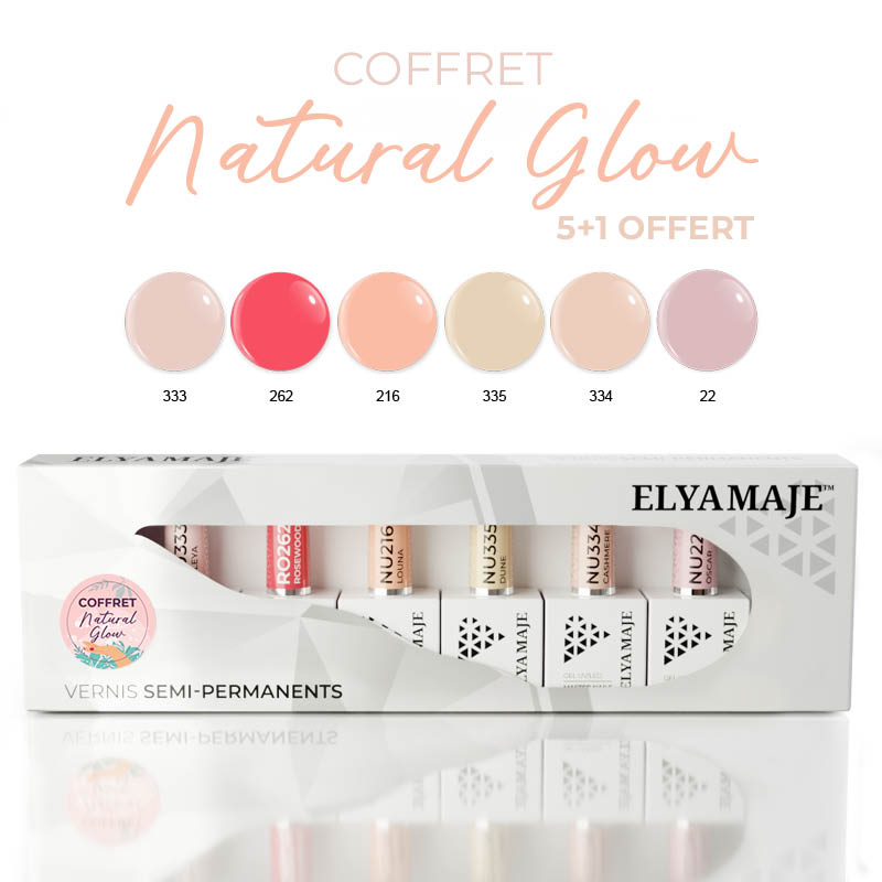 Elyamaje Coffret Natural Glow vernis semi-permanent édition limitée
