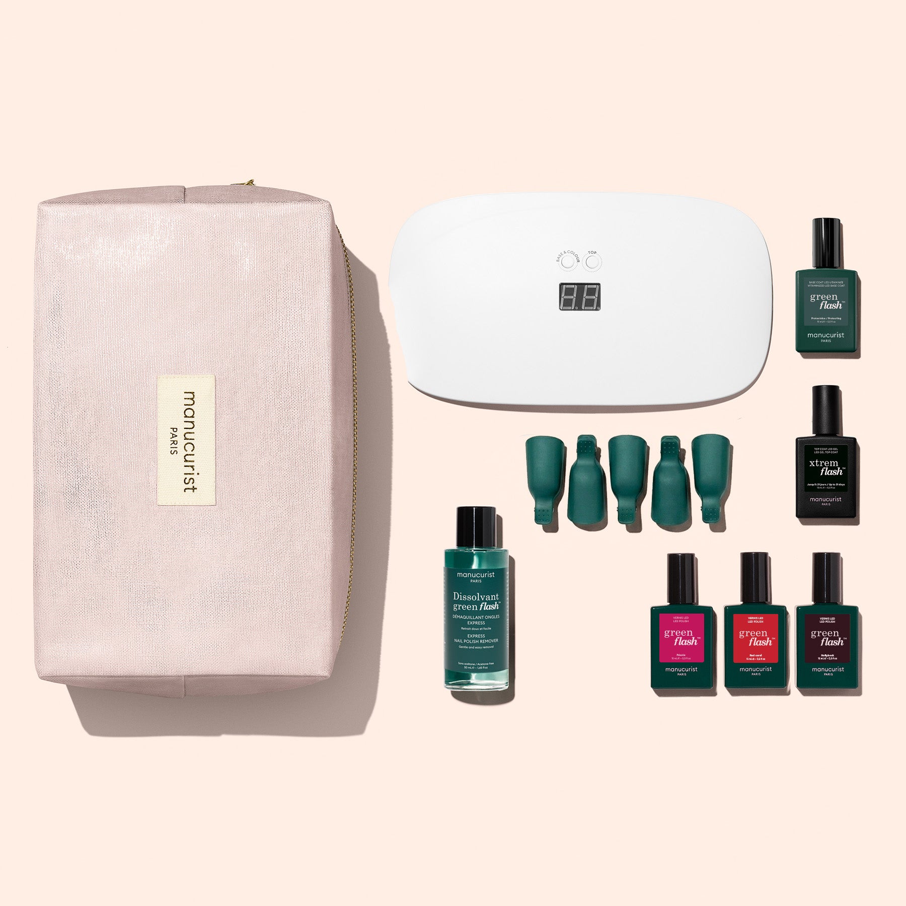 Manucurist Green Flash Starter Kit vernis semi-permanent 21 jours