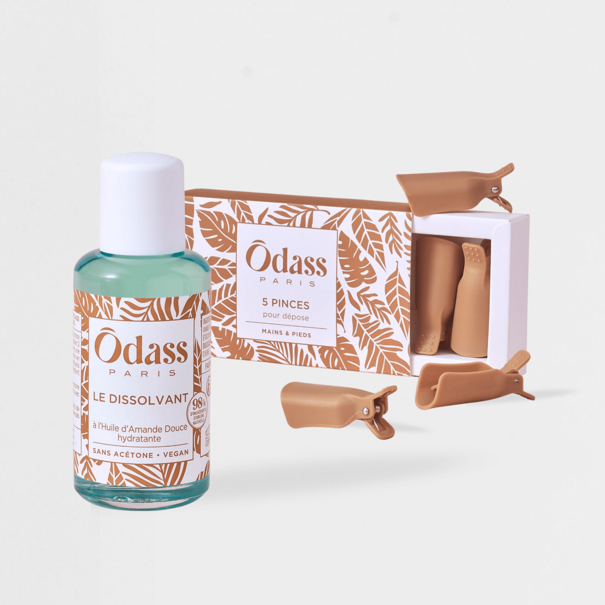 Ôdass Paris Trousse Découverte kit vernis semi-permanent 2 teintes + lampe