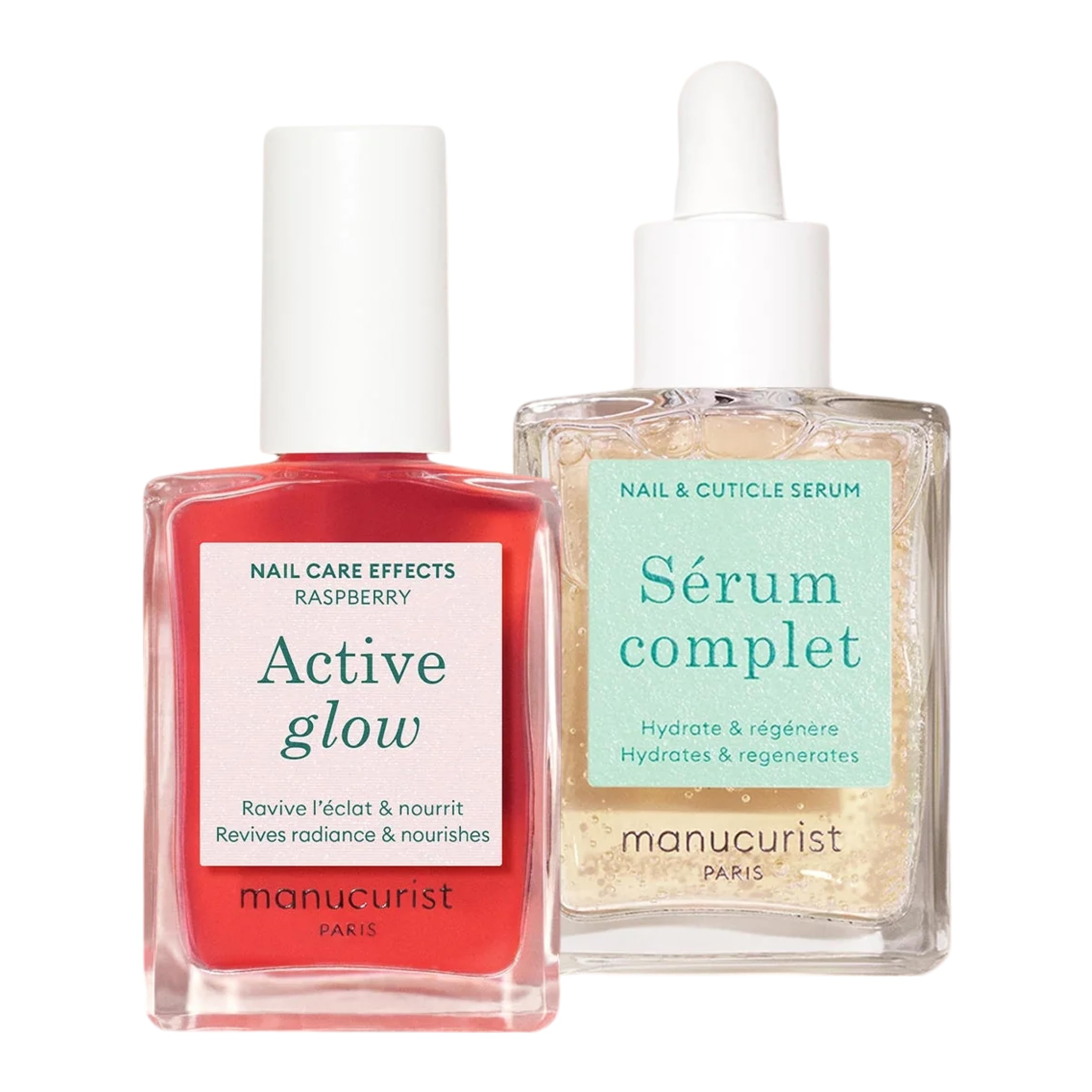 Manucurist Active Glow Raspberry coffret vernis huile verte