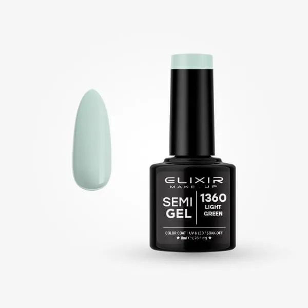 Élixir Semi Gel #1360 vernis semi-permanent 8ml vert clair