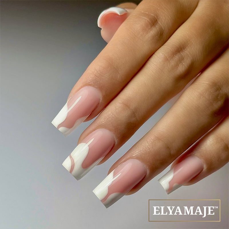 Elyamaje Perfect French 01 gel nail art blanc 5g traits fins