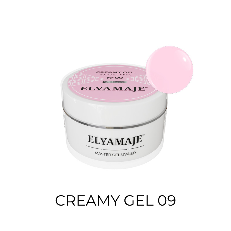 Elyamaje Creamy Gel n°9 Nude Pink gel construction nude