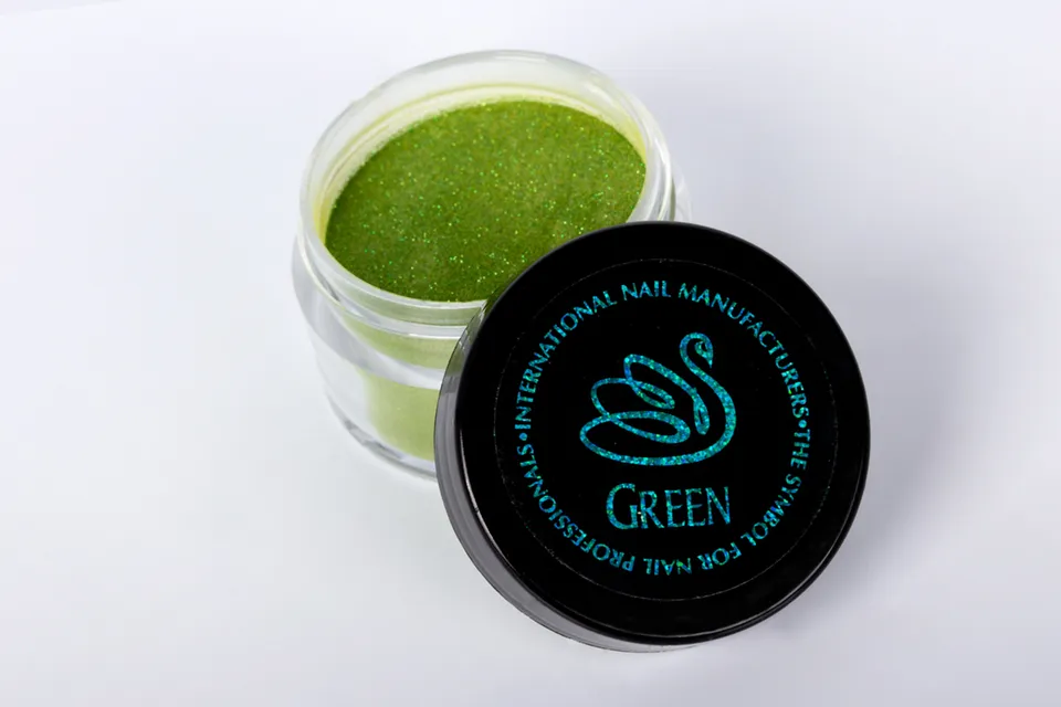 INM Green poudre acrylique verte 1,5 oz