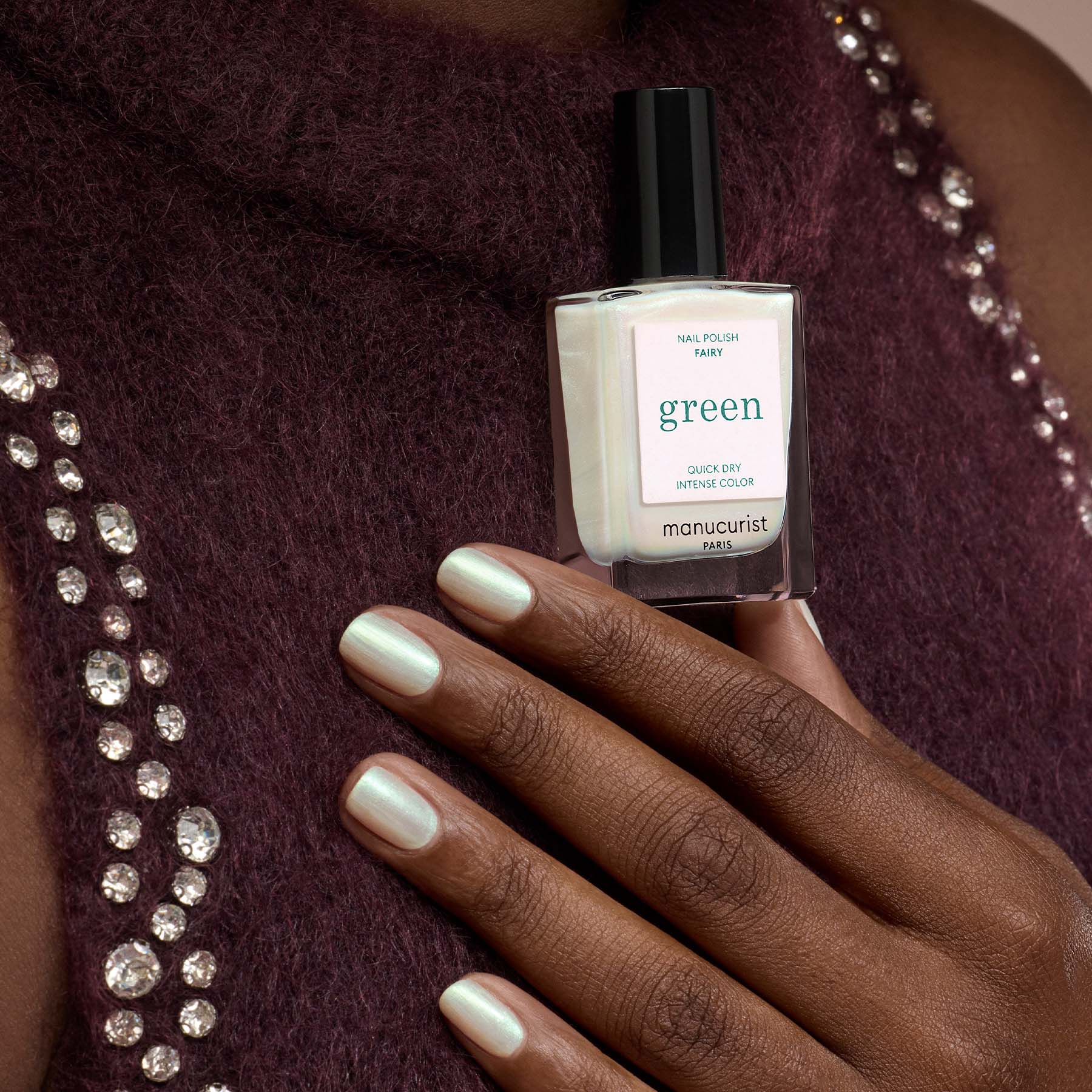 Manucurist Green Fairy vernis à ongles blanc nacré