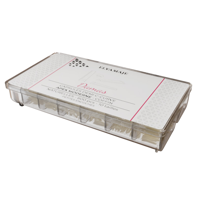 Elyamaje Damas Naturelles Demi Ccurve Coffin capsules x600