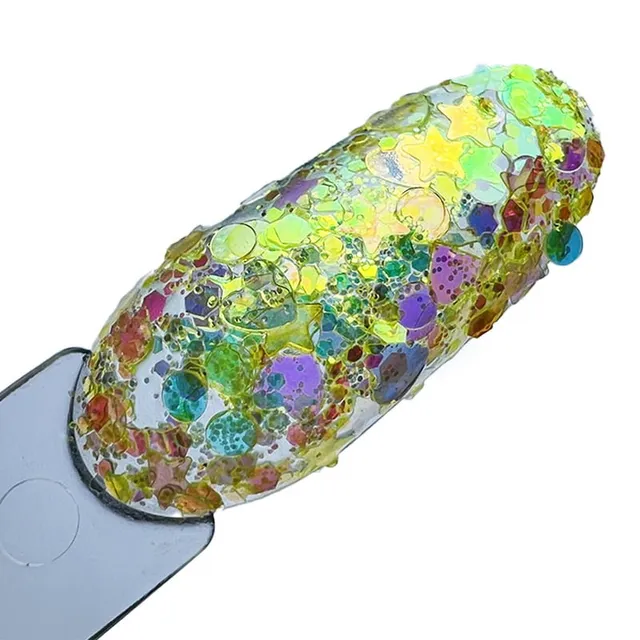 Elyamaje Crystal 24 paillettes ongles incrustation baby glitter