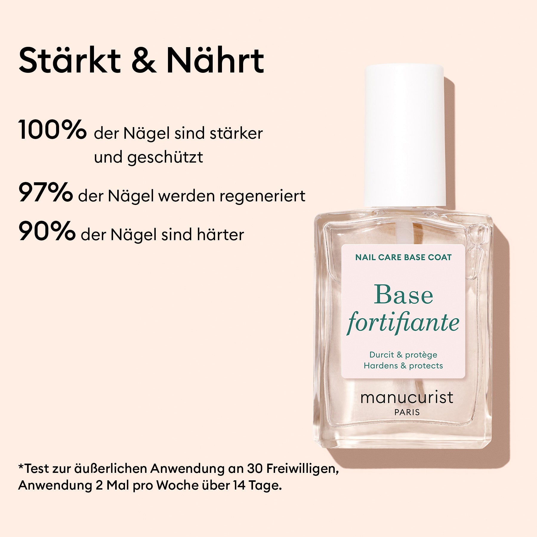 Manucurist Base Fortifiante vernis soin ongles mous