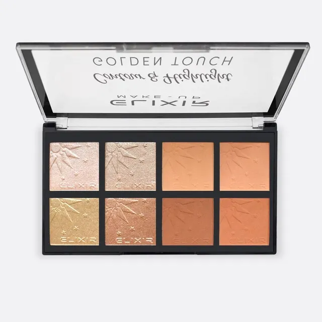 Élixir Golden Touch palette contour 844B 8 teintes sculptante
