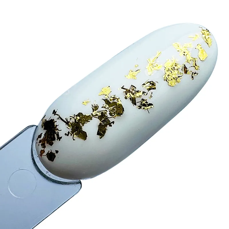Elyamaje Flakes 5 feuilles nail art décoration dorée