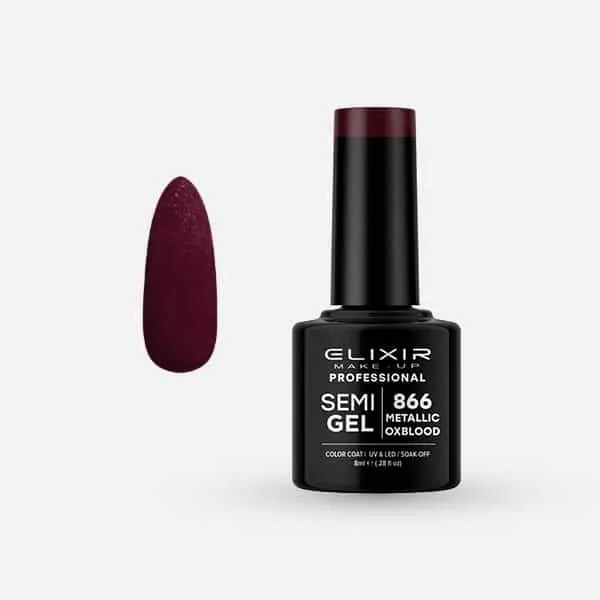 Élixir Semi Gel #866 vernis semi-permanent 8ml métallisé