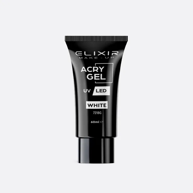 Élixir Acrygel #721BG gel acrylique 60g blanc résistant