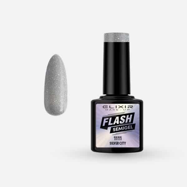 Élixir Flash #1111 Silver City vernis semi-permanent 8ml