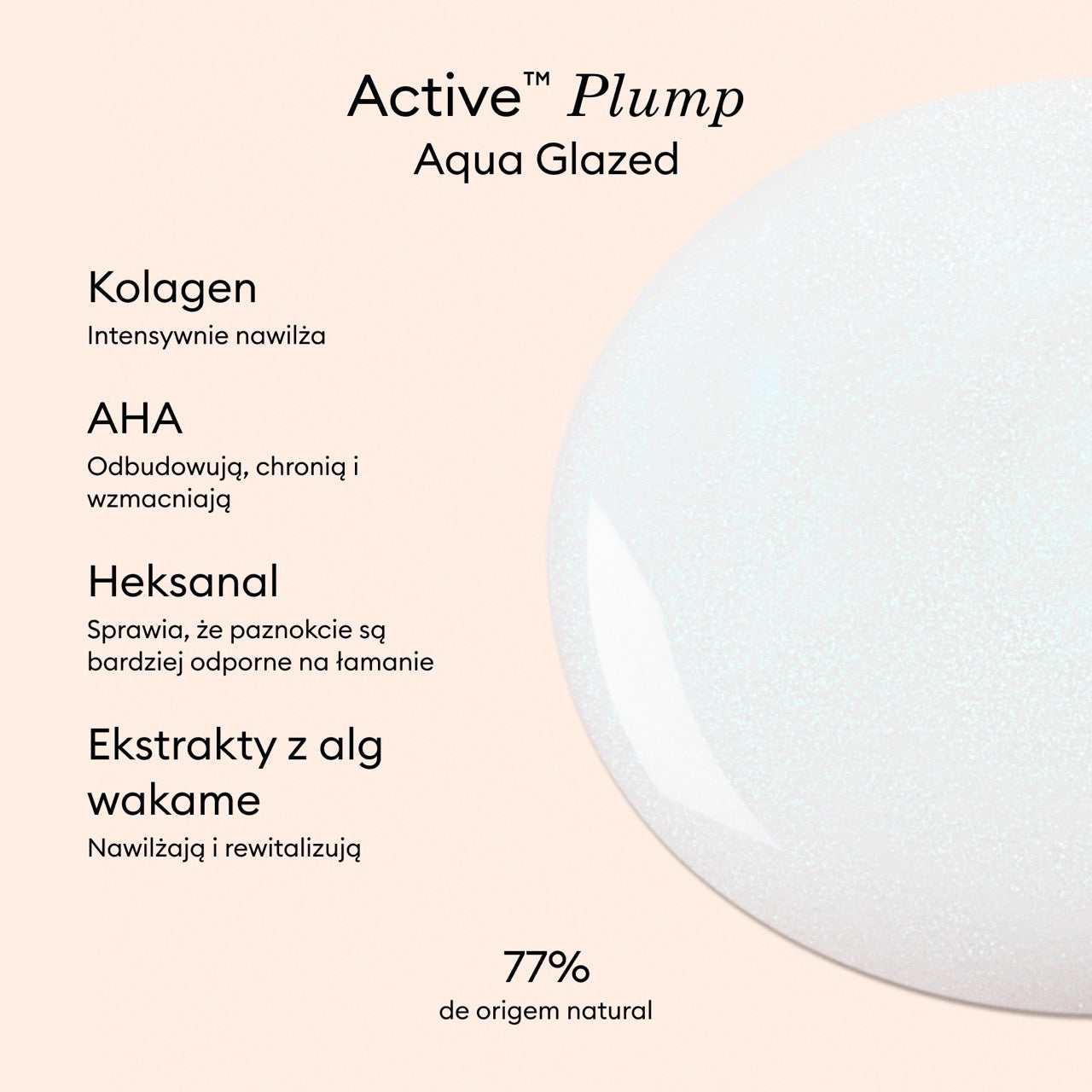 Manucurist Active Plump Aqua Glazed vernis soin collagène
