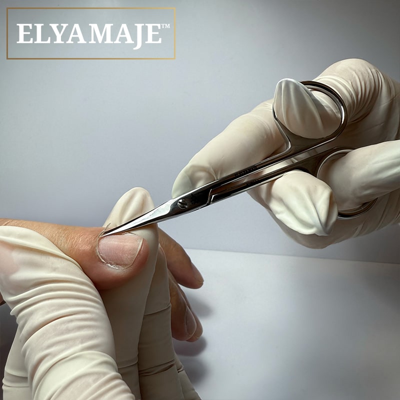 Elyamaje Xena 23,5mm ciseaux à cuticules inox incurvé