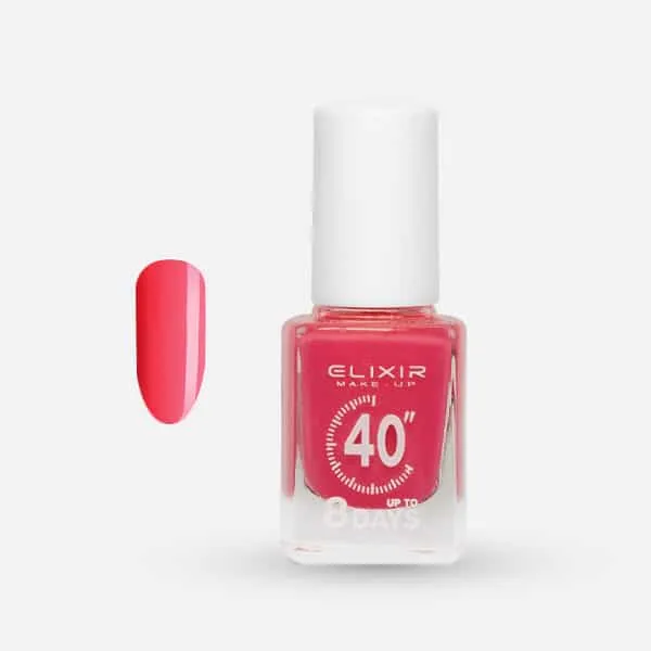 Élixir 40" vernis à ongles 445 Orange Pink séchage rapide
