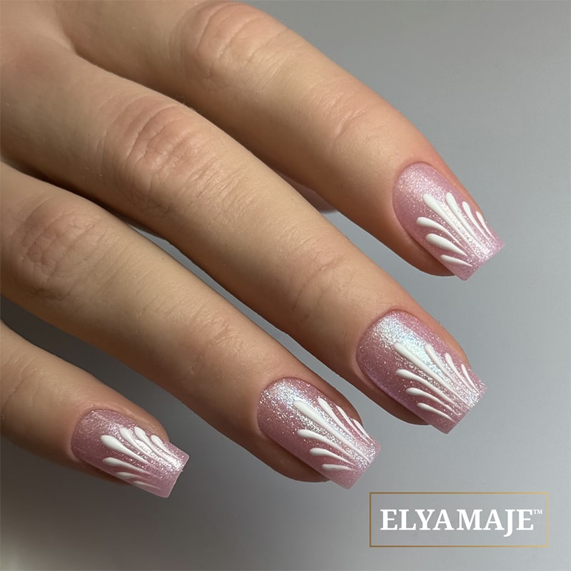 Elyamaje 3D Gel N°2 White gel nail art sans résidu