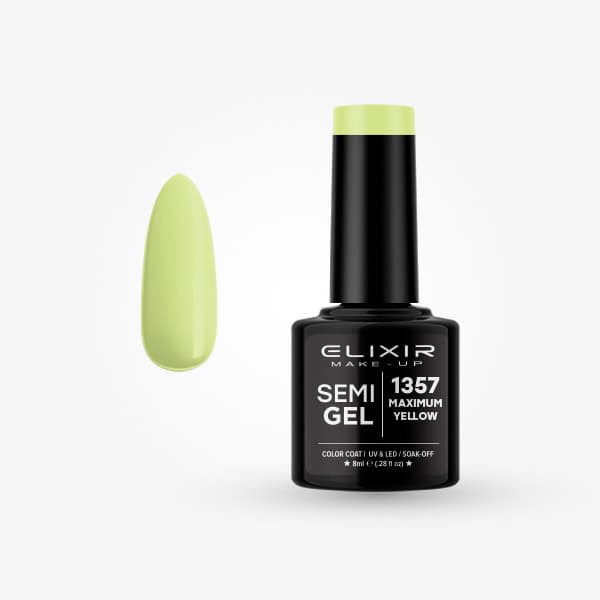 Élixir Semi Gel #1357 vernis semi-permanent 8ml jaune