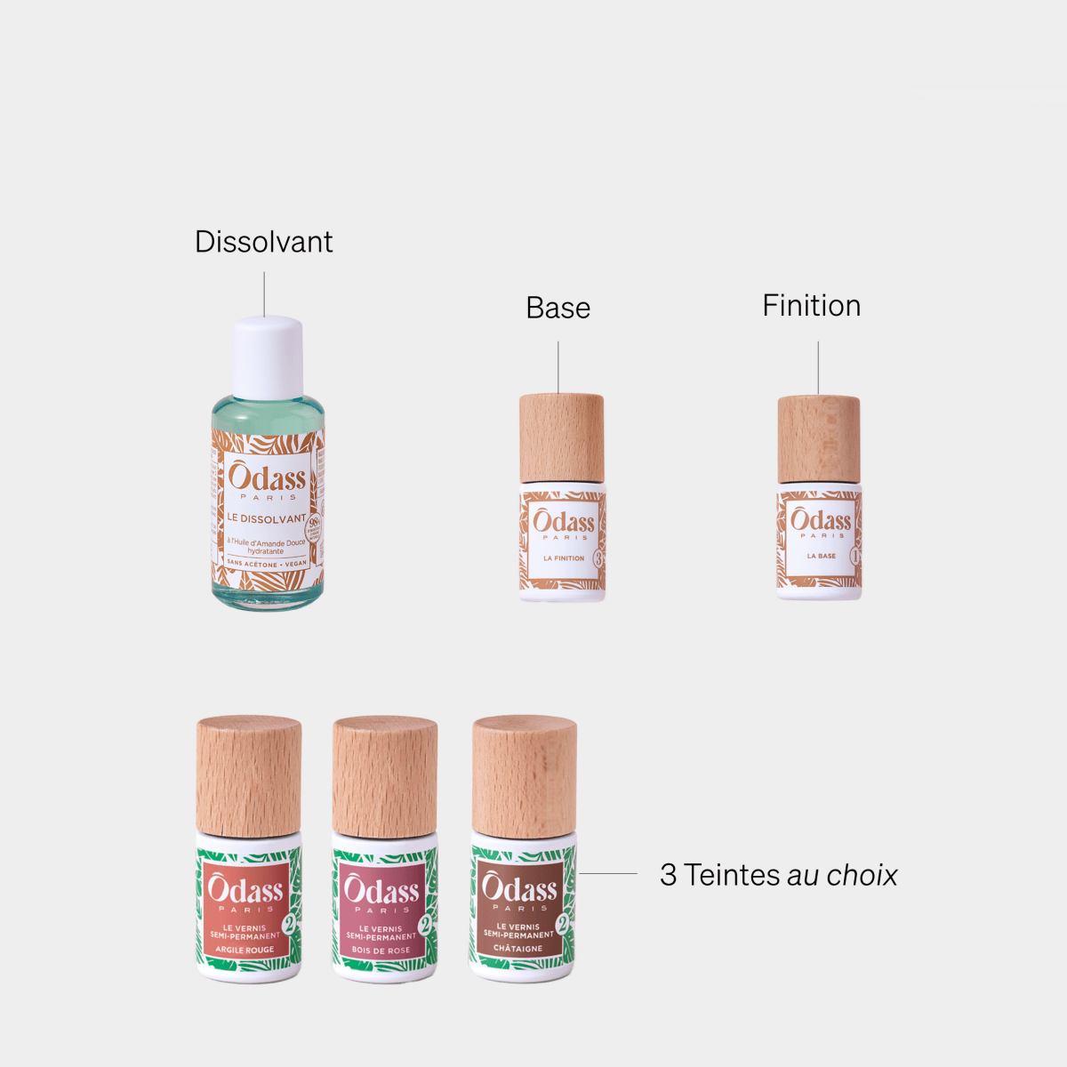 Ôdass Paris Kit de l’Ôdassieuse kit vernis semi-permanent 10 ml