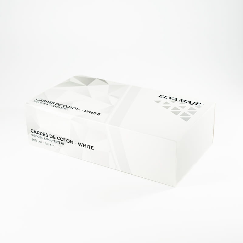Elyamaje Carrés de coton polyester viscose 500 pièces