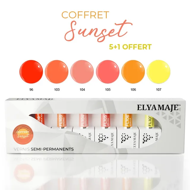 ElyaMaje Sunset coffret vernis semi-permanent édition limitée